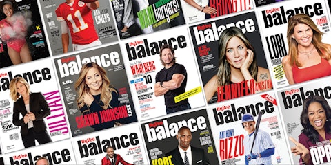 A series of covers of Hy-Vee Balance magazine.