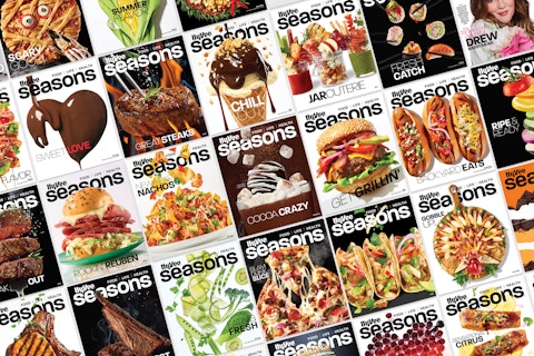 A series of covers of Hy-Vee Seasons magazine.