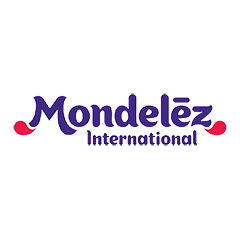 The Mondelez logo.